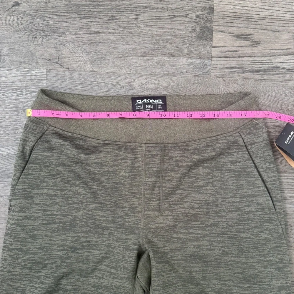 Dakine Liberator LW Pant Men's M Green Heather Fleece Joggers Ski Base Layer NWT